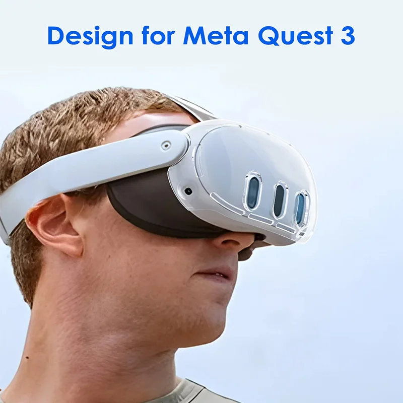 Set Lens Cap and Tempered Film and Rocker Cap and Case For Meta quest 3 Cover Anti-knock Cases for Oculus Quest Accessories