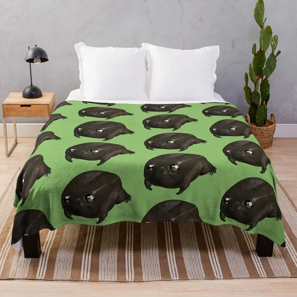 Black rain frog (Breviceps fuscus) Throw Blanket Blankets Sofas Of Decoration halloween for winter cosplay anime Blankets