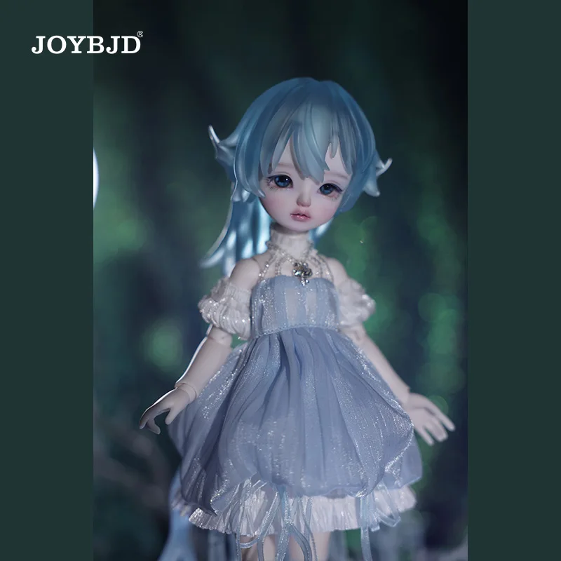 JOYBJD 1/6 Kurage Blue Sea Elf High Heel BJD Cute Jellyfish Style Resin Handmade Collection Exquisite Artwork Ball Jointed Doll