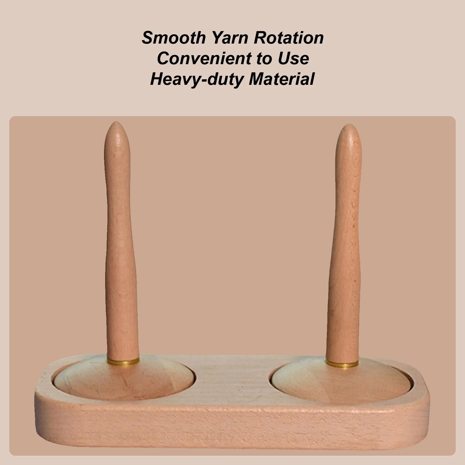 

Держатель пряжи для вязания крючком, инструмент для плетения, вращающийся деревянный держатель пряжи для плетения, вязания крючком, хобби, студии, рабочего места, дома