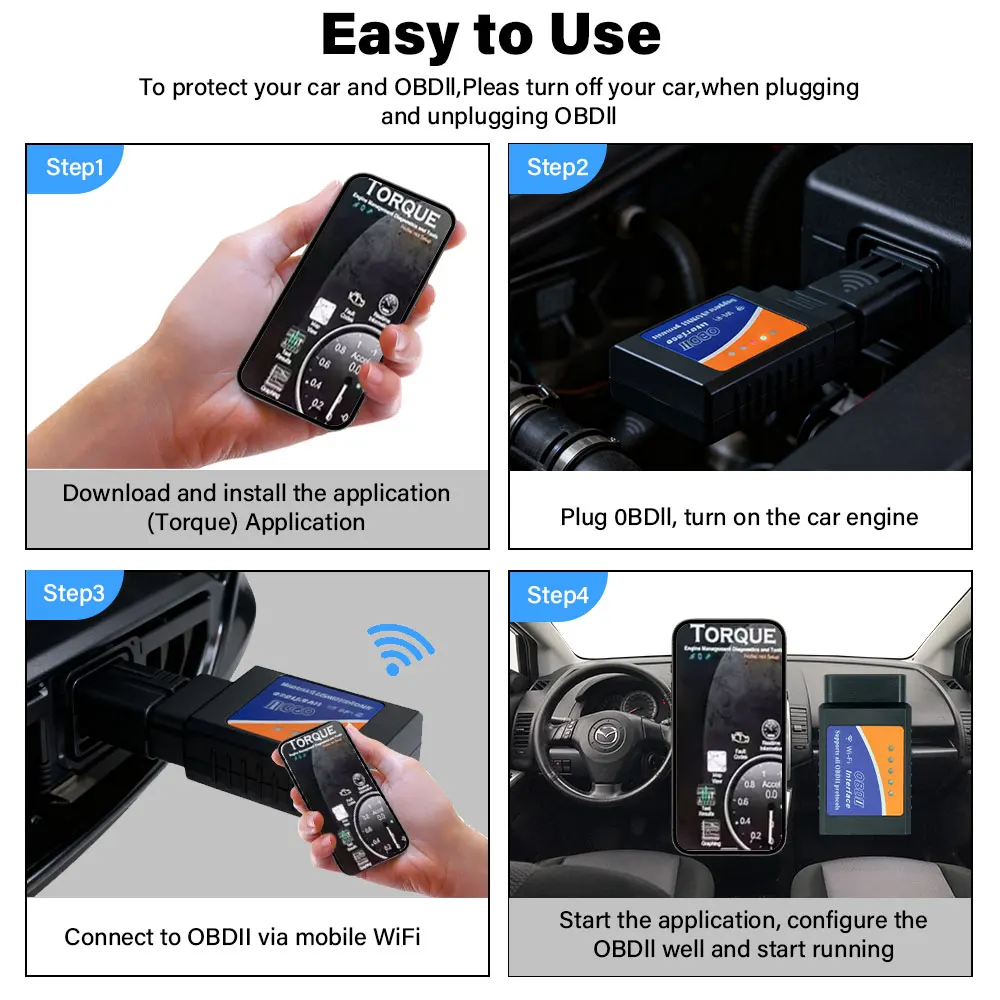 Picture 4: Portable ELM327 V2.1 OBD2 Scanner Bluetooth Car Diagnostic Tool For Android /IOS Code Reader Automotive Fault Detector