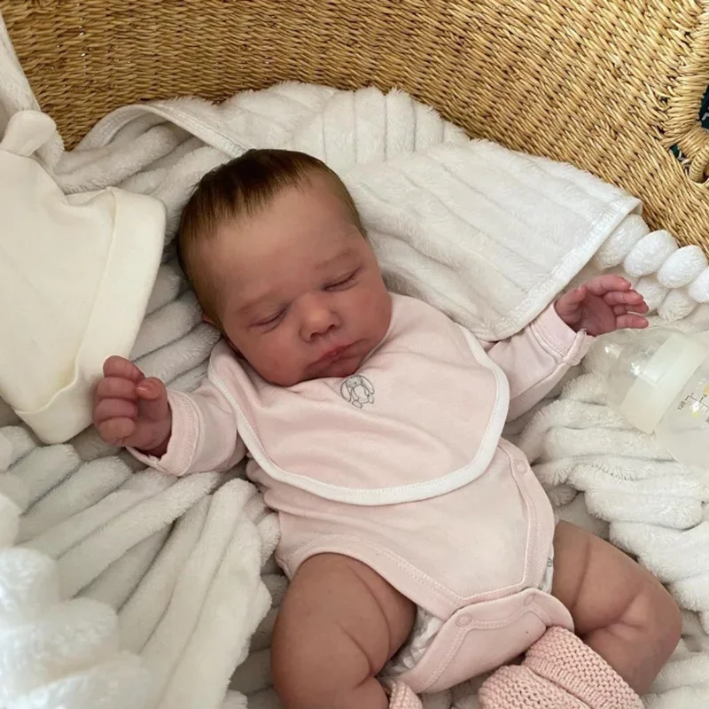 48 センチメートルリボーン人形マーリー完成人形画像と同じ 3D スキン塗装髪目に見える静脈新生児リボーンベビードール子供のおもちゃ