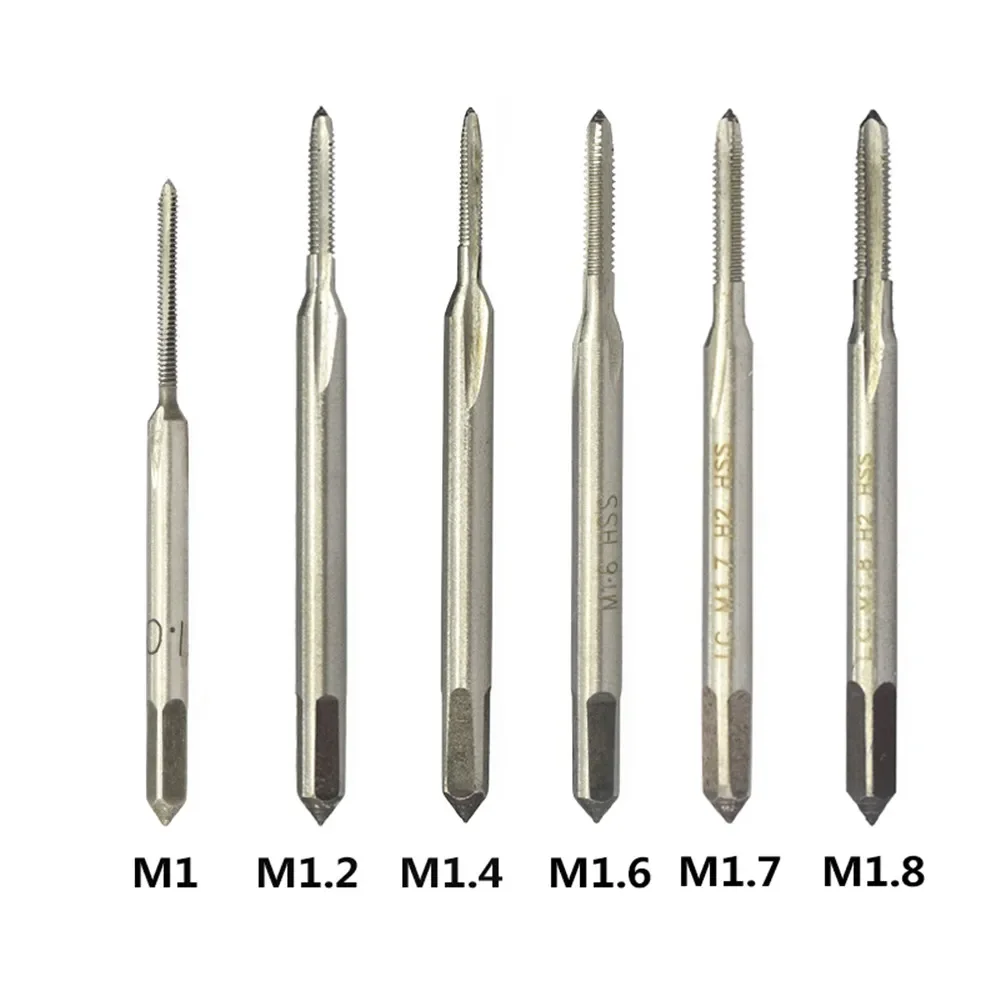 

M1-M1.8 Mini Thread Tap Drill Hss 6542 Straight Flute Screw Hole Metric Machine