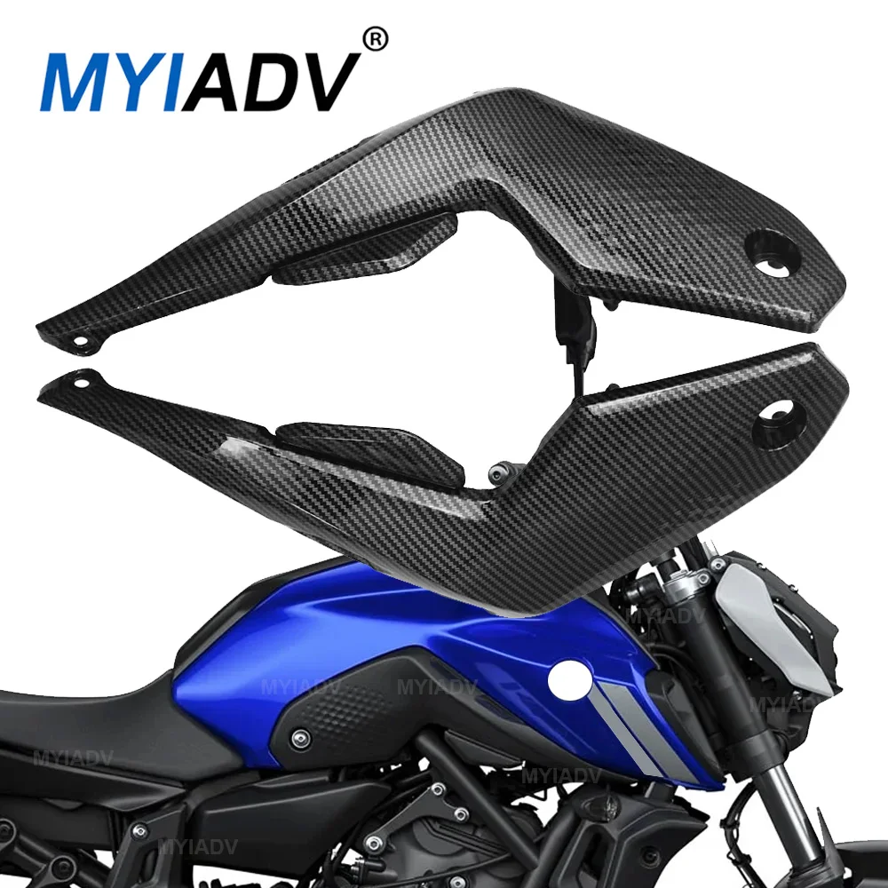 For Yamaha MT07 FZ07 2021-2023 2024 Motorcycle Side Fairing Fuel Tank Panel Frame Guard Protector Cover  MT-07 FZ-07 MT 07 FZ 07