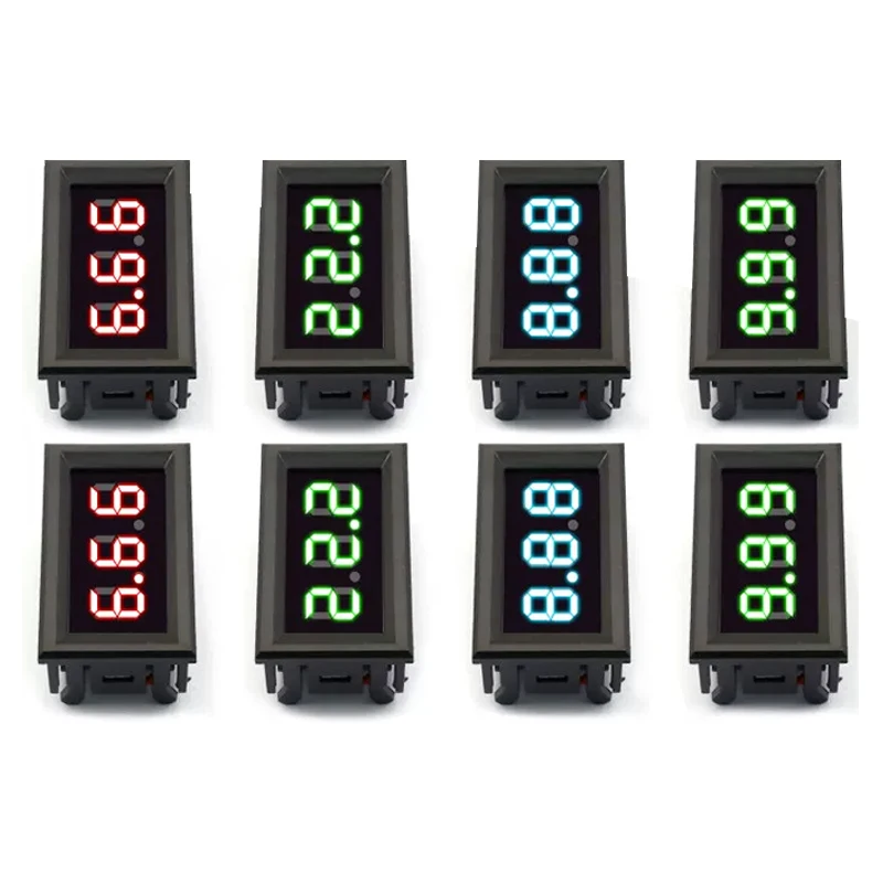 AC 4.5-120V 0.56" LED Digital Voltmeter Voltage Meter Volt Instrument Tool 2 Wires Red Green Blue Display 30V 120V DIY 0.56 Inch