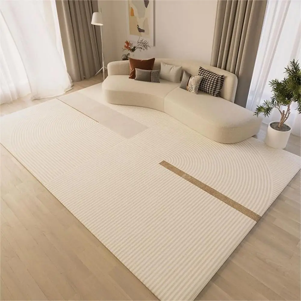 VIKAMA Crystal Pile Modern Simple Bedroom Carpet Light Luxury Premium Tea Table Rug Scandinavian Living Room Sofa Full Floor Mat