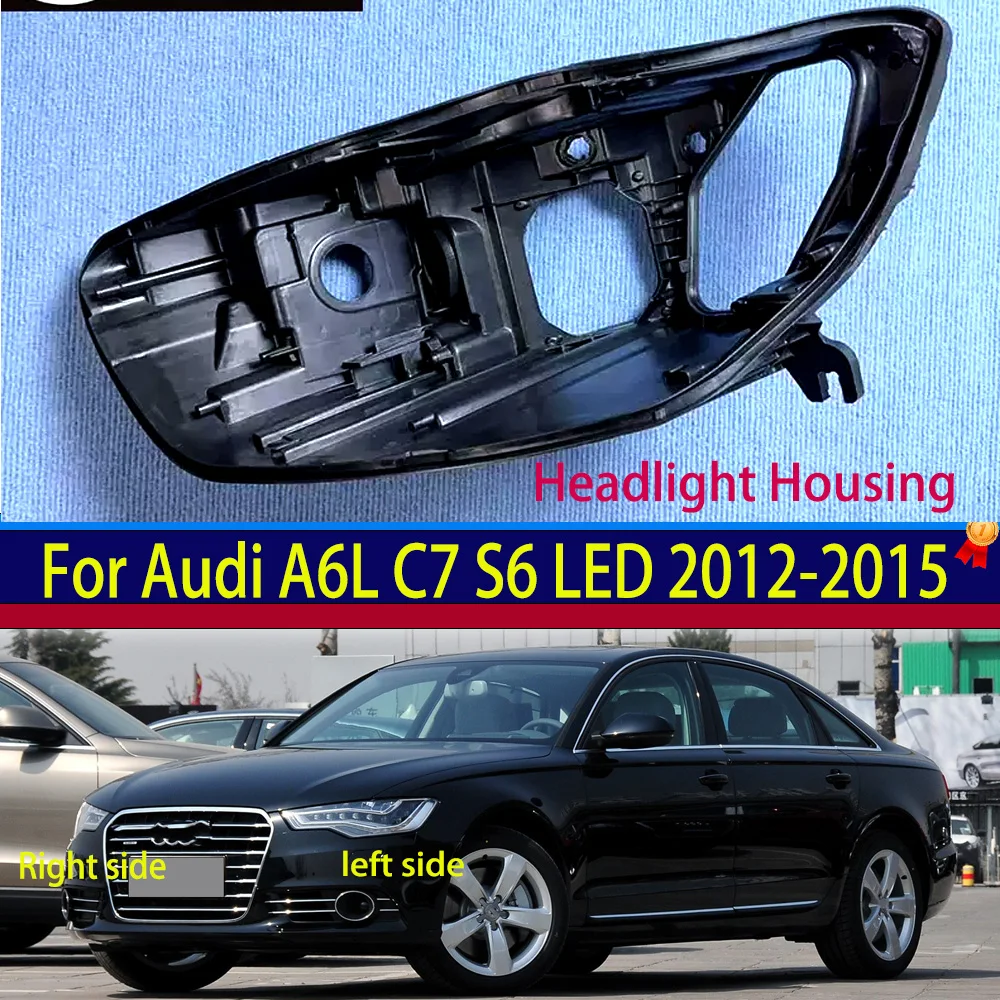 Für audi a6 c7 2011 2012 2013 2014 2015 auto led scheinwerfer sockel haus front scheinwerfer hinteres gehäuse