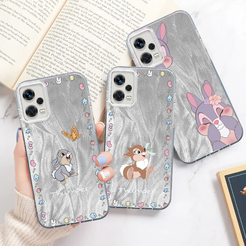 

Bambi Cartoon Disney For Xiaomi Redmi Note 13 12 11 11S 10 10S 9 9S 8 Pro Plus Max 5G Feather Yarn Soft Phone Case