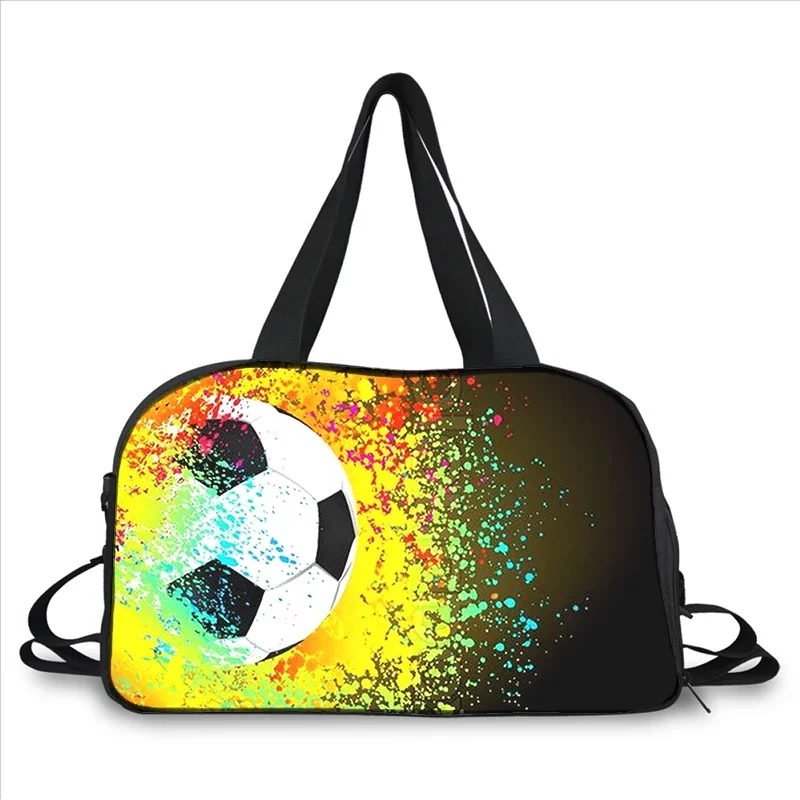 Soccer Football 3D printing fashion trend portable large capacity multi function messenger bag travel bag