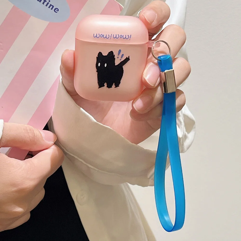 سماعة لاسلكية تعمل بالبلوتوث صندوق شحن مخيف الخوف القط الوردي ماتي لينة سيليكون حقيبة سماعة الاذن ل أبل Airpods 3 برو 2 2nd 1 غطاء