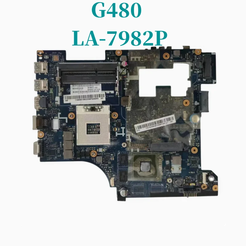

Материнская плата для ноутбука Lenovo G480 14 дюймов QIWG5_G6_G9 LA-7982P основная плата 14 дюймов HM76 UMA DDR3