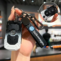 Zinc Alloy Car Key Case Full Cover Shell Fob Holder For Volkswagen VW Polo Bora Beetle Tiguan Passat B5 B6 B7 Golf EOS Scirocco