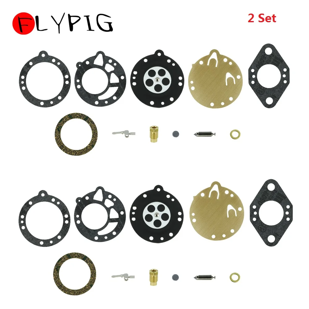 2 Set Carburetor Carb Repair Rebuild Kit for Tillotson RK-88HL 700 707 770 RK-92HL RK-94HL Diaphragm Gasket