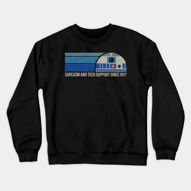 

Autumn and Winter Style- Tech - Humor Sweatshirt, "BB - 8 Inspired Tech Support" Graphic for A Trendy and Witty Look
