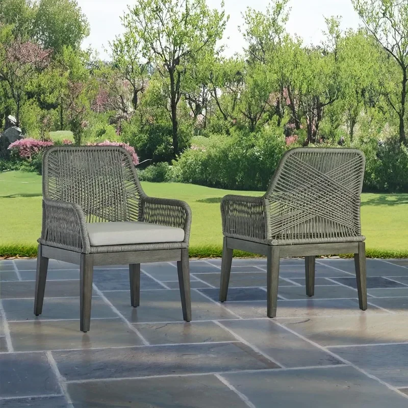 

NEW. Set of 2 Chairs, Gray outdoor patio furniture outdoor furniture