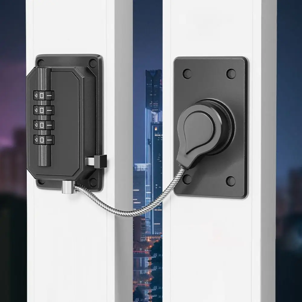 Anti-pinch Hand Baby Safety Lock No Drilling Adjustable Cabinet Lock Child Protection Window Digital Password Lock for Home