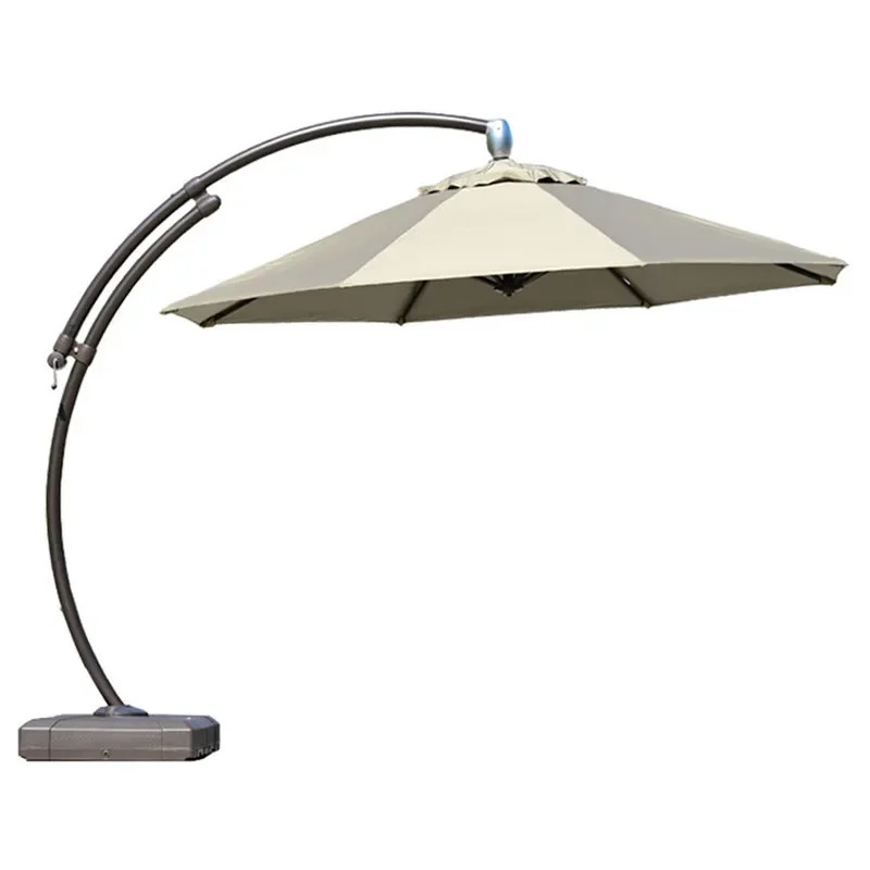 Outdoor Cantilever Umbrella for Patio Villa Beach Commercial Cafe Terrace Park Garden Shade Roman Style Side Stand