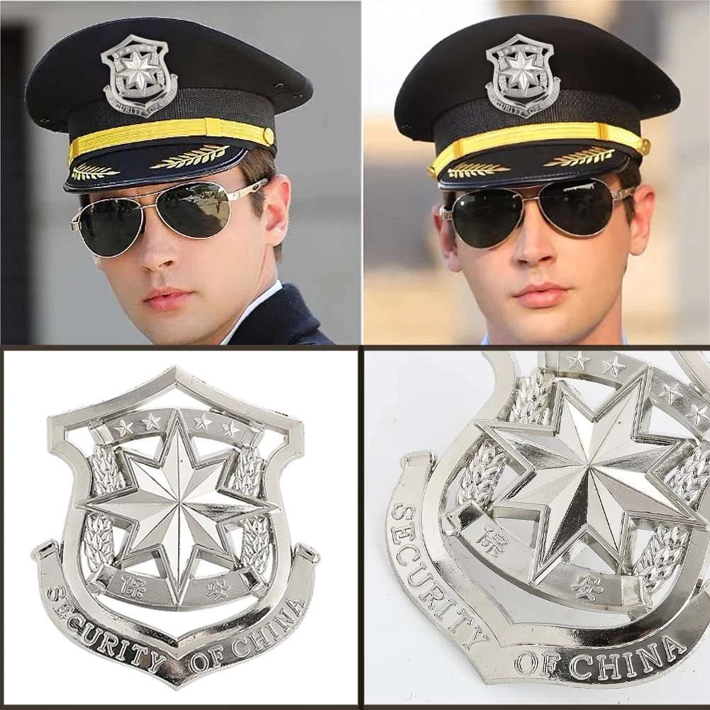 1PC Alloy Tactical Military Security Cap Badge Logo Corsage Lapel Pin Clothing Brooch Accessories Metal Cosplay Props Crafts