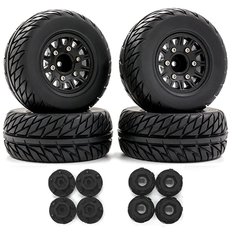 

4Pcs 1/8 1/10 Short Course Truck Tire Tyre Wheel 12&14&17Mm Hex For Traxxas Arrma Tamiya HSP HPI Kyosho Hobao RC Car