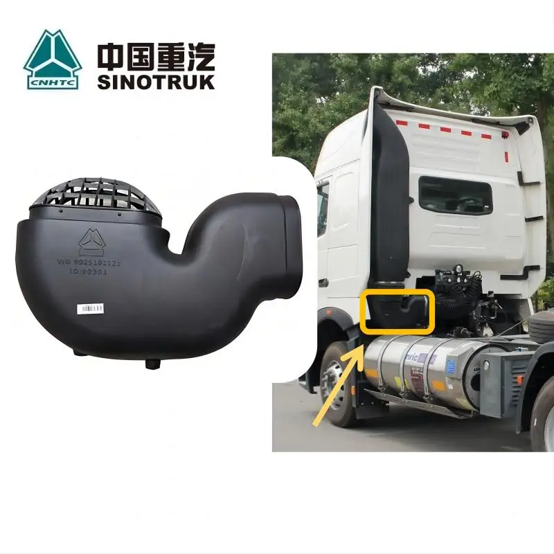 Sinotruk HOWO T7H Truck Parts Cabin Inlet Interface Intake Pipe Assembly WG9925191121 Engine Air Inlet Pipe