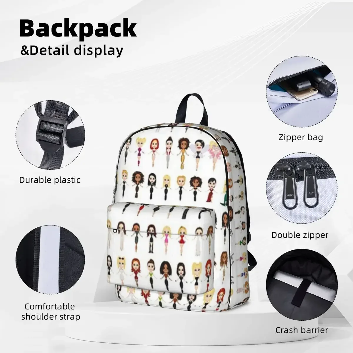 Spice Up Your Look Backpacks Boys Girls Bookbag Children School Bag Kids Rucksack Laptop Rucksack Shoulder Bag Large Capacity