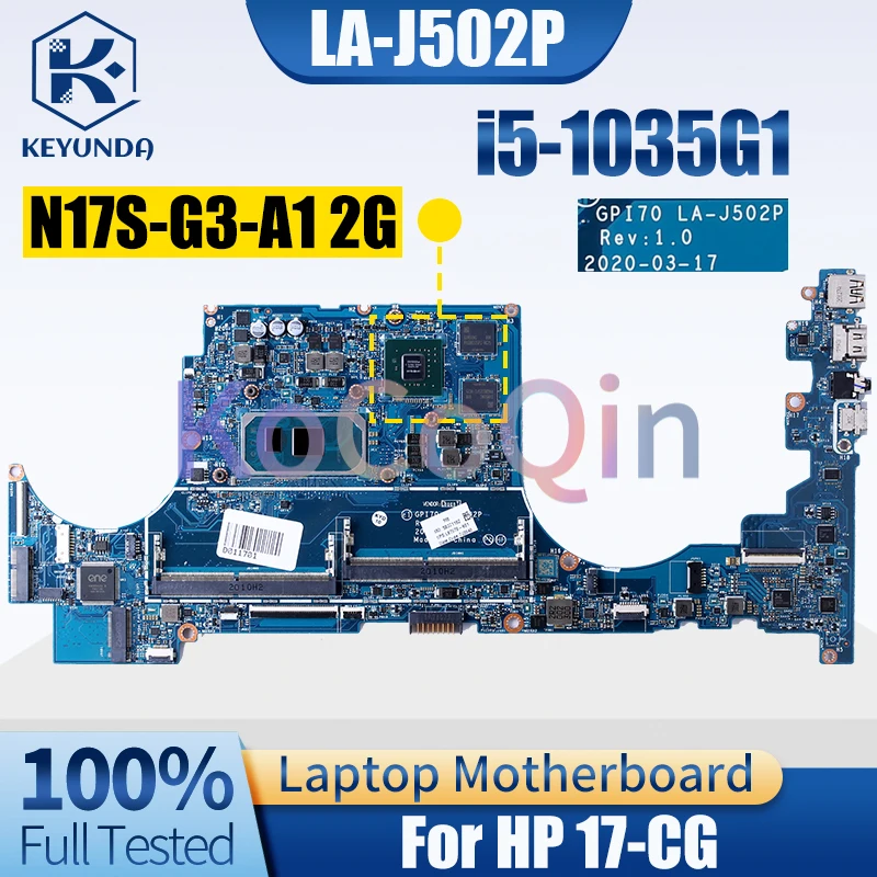 Gpi70 LA-J502P für hp 17-cg notebook mainboard i5-1035G1 N17S-G3-A1 2g L87978-601 L99254-601 laptop motherboard voll getestet