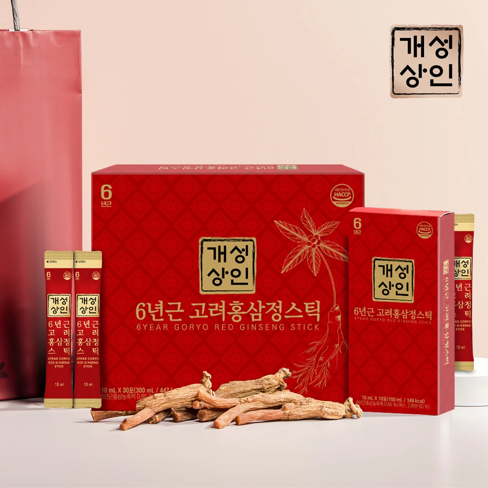 [Personality] 6 years old Korean red ginseng stick 30 bags X 1 box + shopping bag (00123)