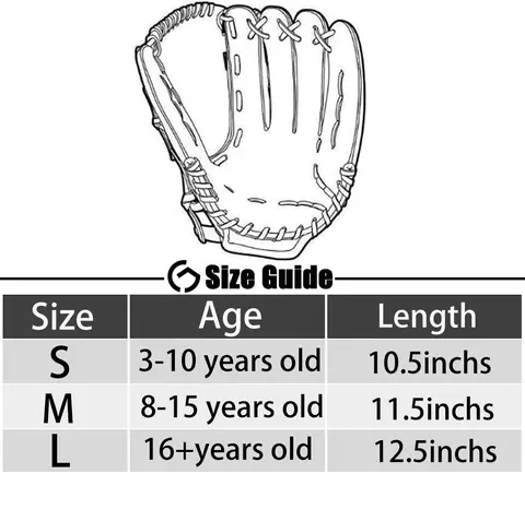 MuqiNush 1 PC बच्चों के बेसबॉल दस्ताने PU बल्लेबाजी दस्ताने बच्चों सॉफ्टबॉल अभ्यास उपकरण बेसबॉल प्रशिक्षण प्रतियोगिता उपयोग 6 best sales बेसबॉल बल्लेबाजी दस्ताने - №4