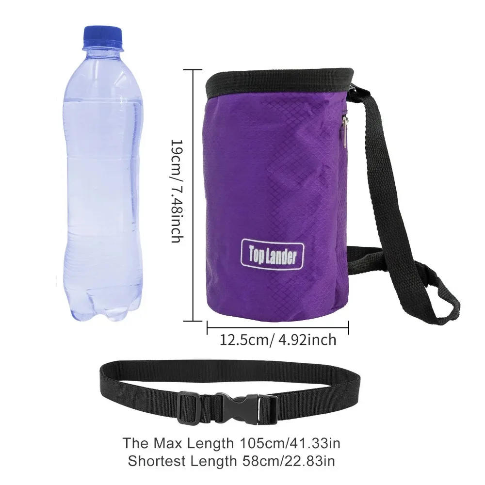 Rock Climbing Non-slip Magnesium Powder Storage Bag Adjustable Belt Carabiner Rock Climbing Powder Bag Outdoor Rock Climbing Bag