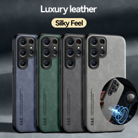 Shockproof Case for Samsung Galaxy S25 S24Ultra S23 S22 Plus S23FE S21FE Protective Cover Magnetic Car Holder Phone Coque Fundas