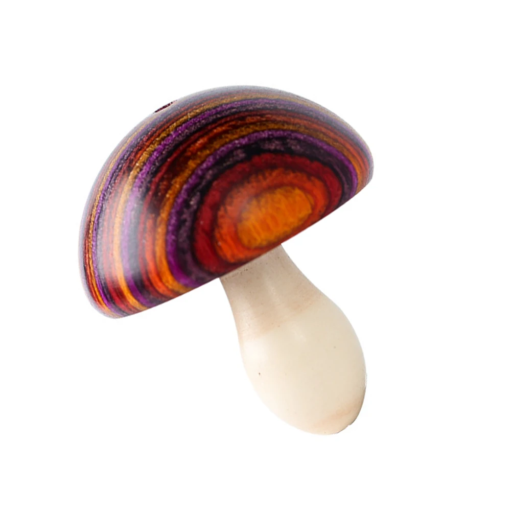 

Creative Wood Carving Hanging Decor Mushroom Pendant Handmade Diy Charm Key Ring Accessory Bag Car Phone Decoration Durable
