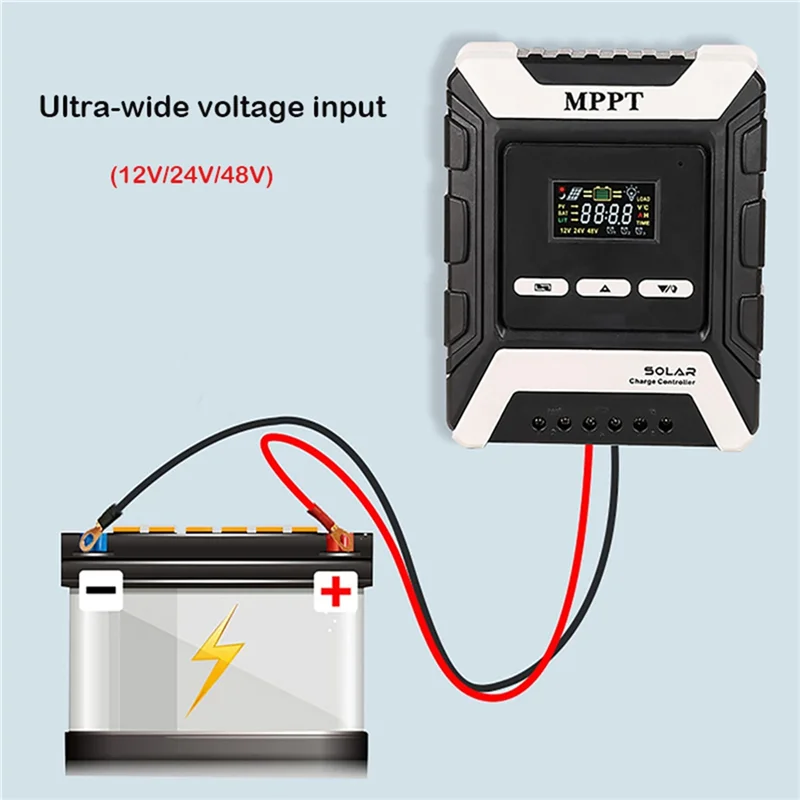 

ABAC-20A MPPT Solar Charge Controller For PV Panels Regulator For 12V/24V/48V Lithium/Lead-Acid Iron Phosphate Battery
