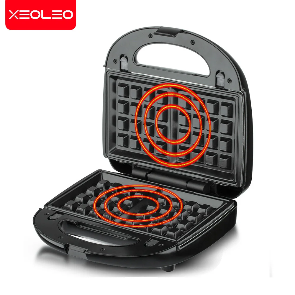 XEOLEO 8 in 1 Electric Waffle Maker Multi-baker Bubble Mini Sandwich/Donut/Doughnut/Panini Machine Kitchen Breakfast Non-stick