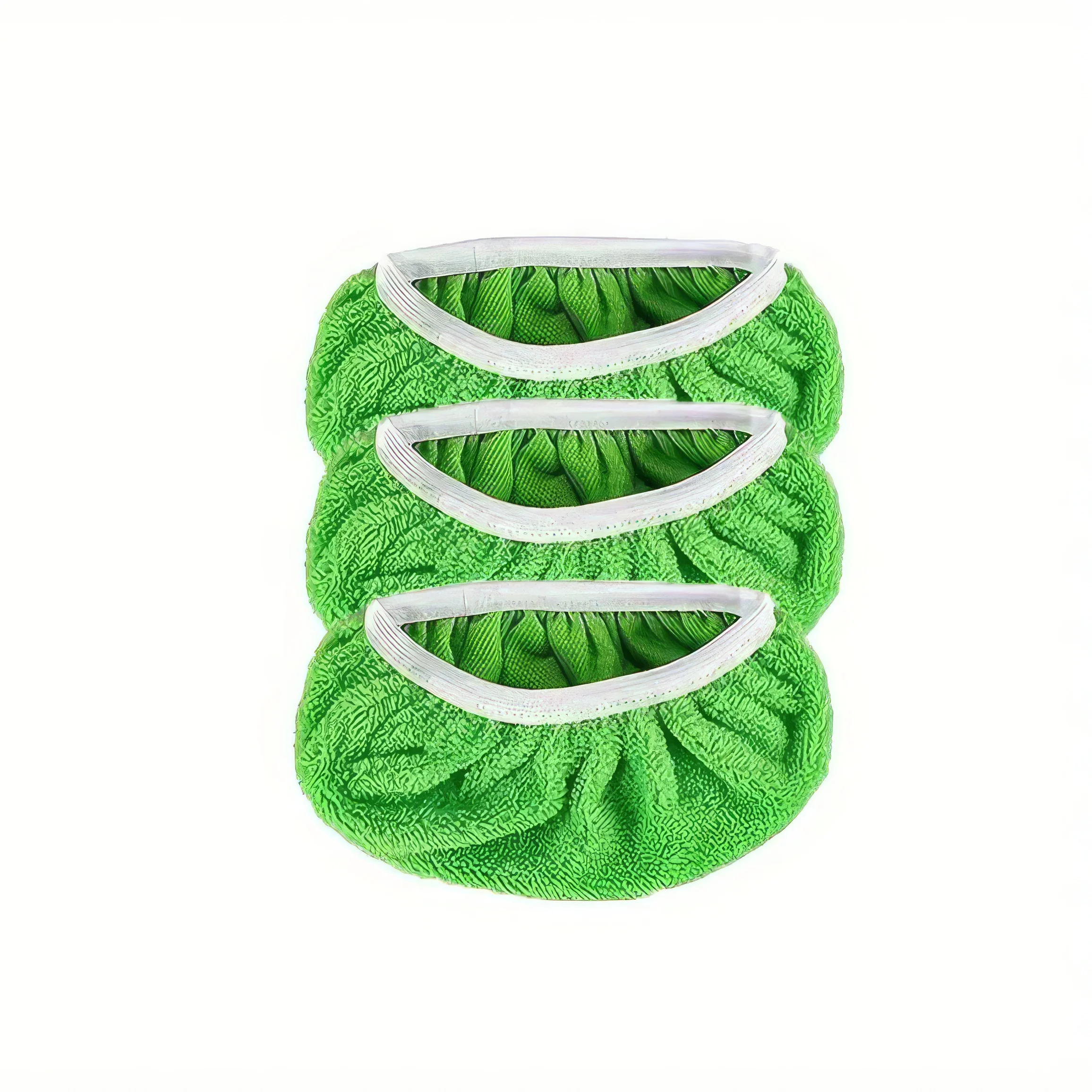 

3 Pairs Multi-Color Mop Cloths (Green White Gray), Mold Resistant & Durable for Home & Commercial Cleaning