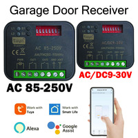 Tuya WiFi Smart Receiver RX-MULTI 280MHz-868MHz Gate Remote Control 9V-30V 85V-250V Garage Door Opener Barrier Transmitter 2CH