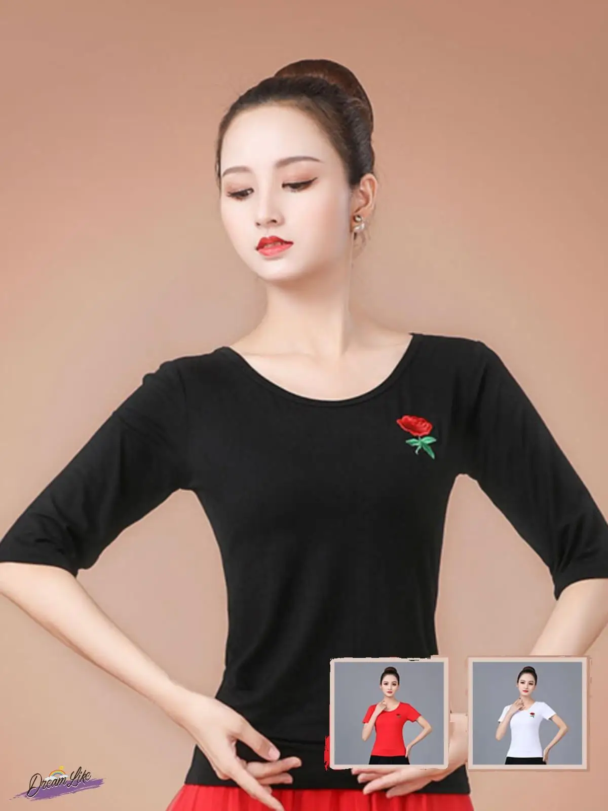 

Летняя танцевальная одежда: женский топ для квадратных танцев из модала, новый костюм для танцев Pure Dance, бренд Sle Cloud Xiyany, этнический сценический наряд