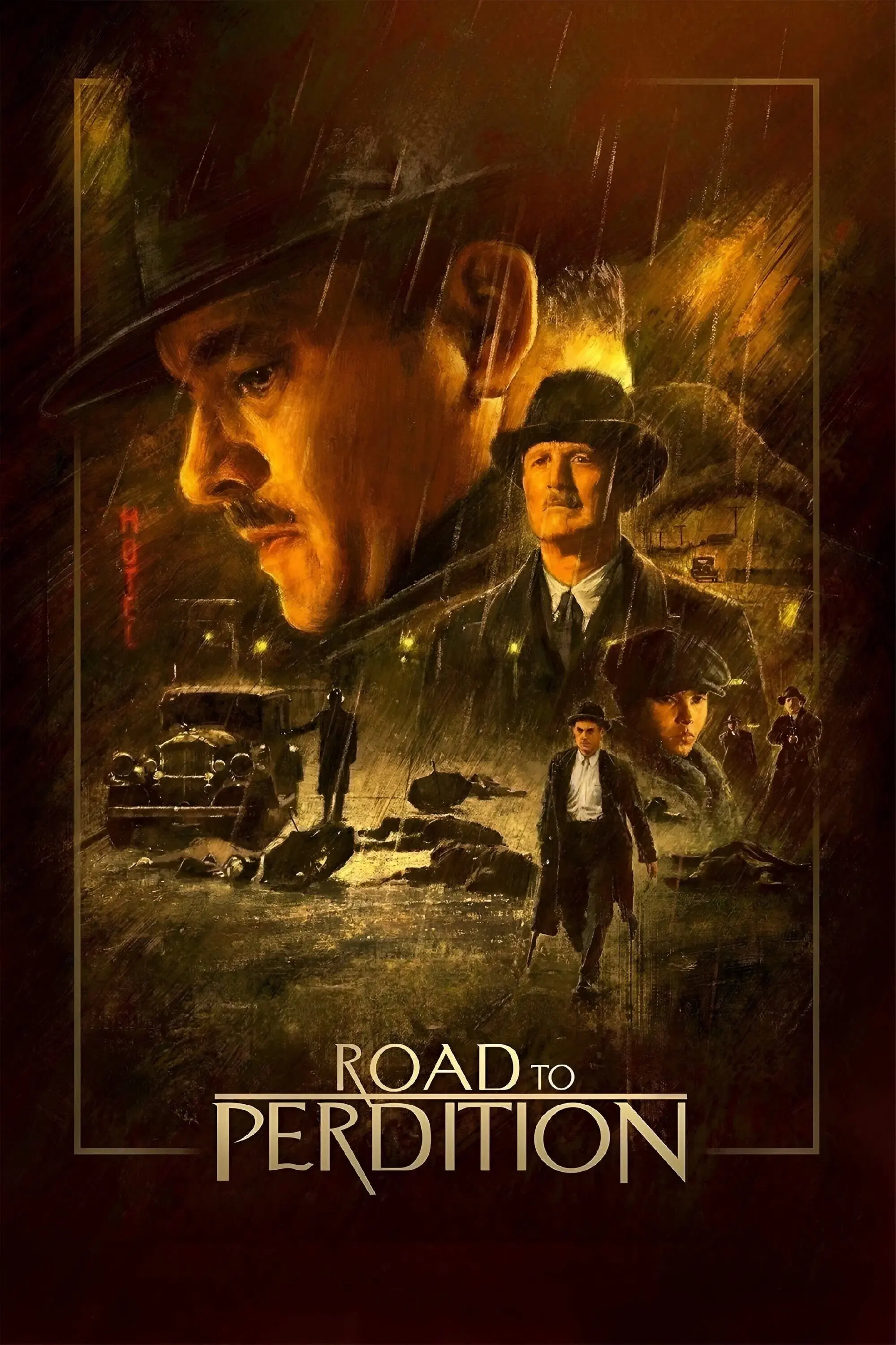 Tom Hanks Film Road to Perdition (2002) Poster Wall Art Rome Decoratie