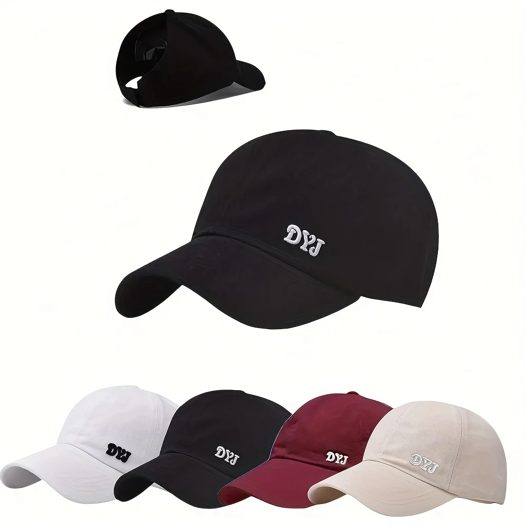 1 Stück verstellbare Baseballkappe für Damen – atmungsaktiv, Sonnenhut für hohe Pferdeschwänze, bequemer modischer Sonnenhut, geeignet für Outdoor-Sportarten – Detail 1