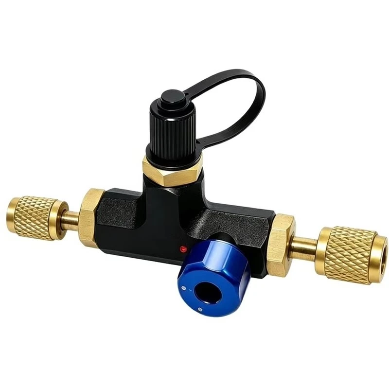 ablg-designed-for-r22-and-r134a-refrigerant-line-manual-operated-three-way-vacuum-valve-1-4-for-sae-brass-fitting