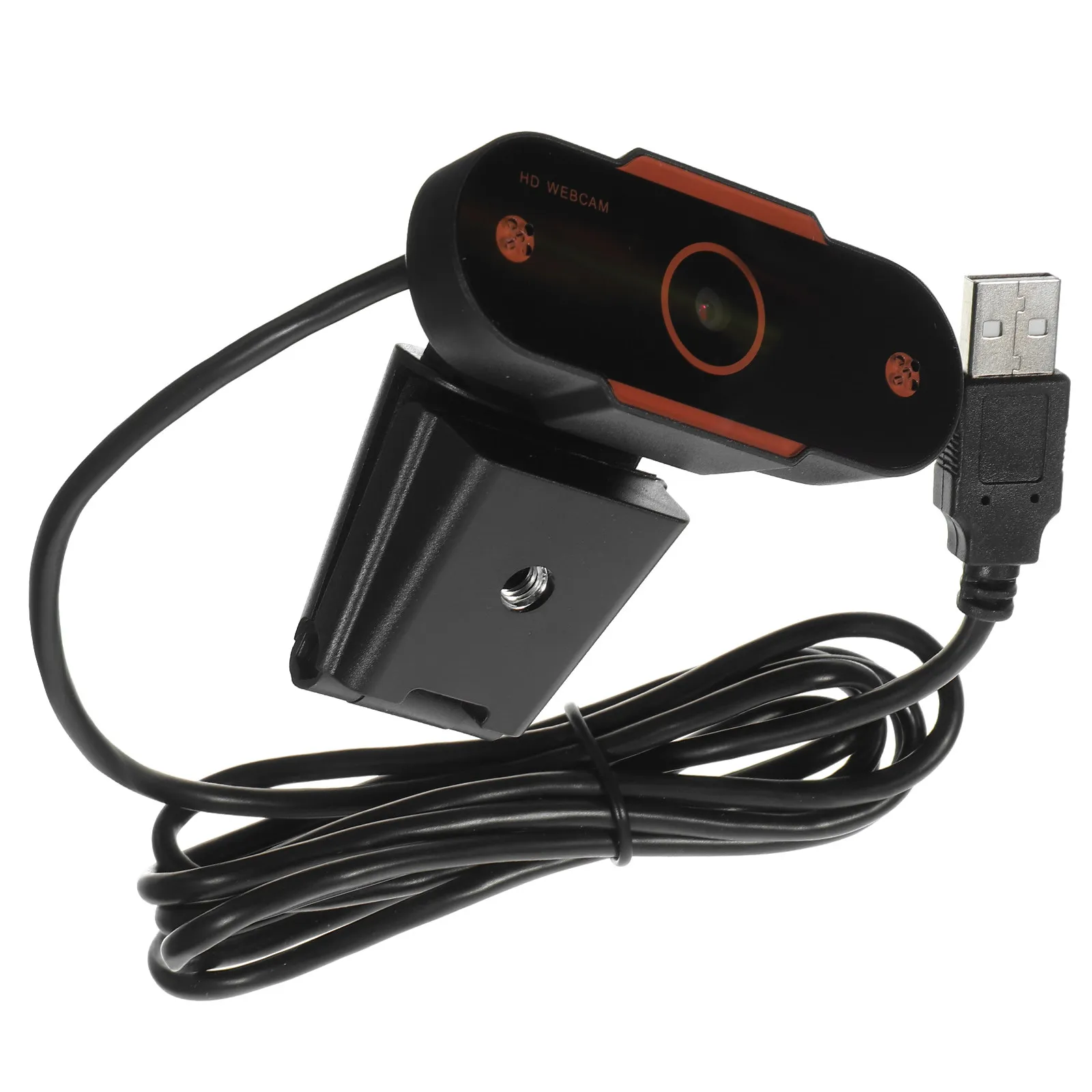 

1080P Hd Webcam Usb Camera For Laptop Desktop Video Conference Live Streaming Built-In Microphone Cmos Sensor Adjustable Base