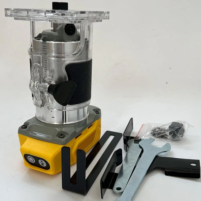 Fit Dewalt Brushless 33000RPM Electric Trimmer Cordless Wood Router Milling Engraving Slotting Machine Wood Trimming Machine