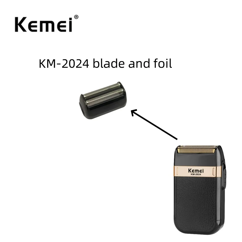 Kemei KM-2024 Shaver Replacement Blade Head and Foil Genuine Factory-produced Razor Original Replacement Accessories