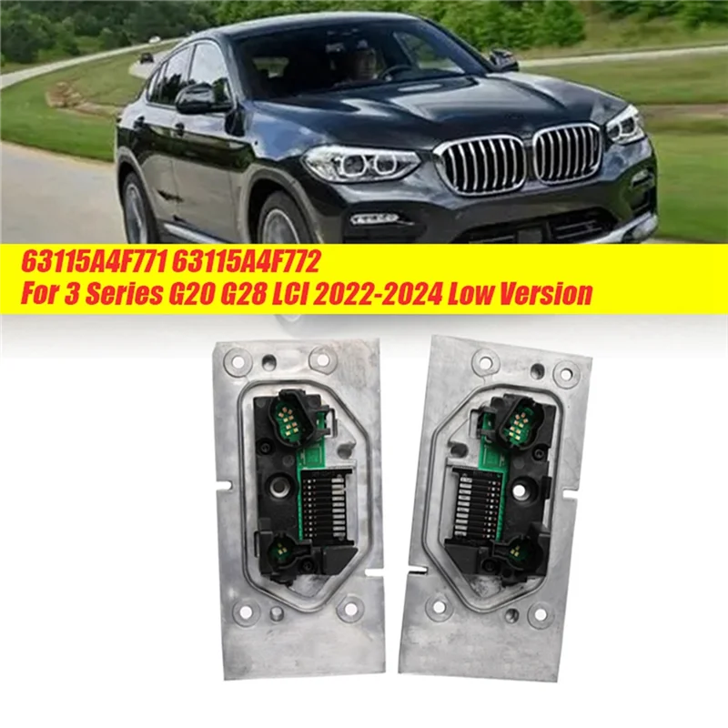 

Left LED Headlight Module Angel Eyes Source 63115A4F771 For BMW G20 G28 LCI 2022-2024 DRL Daytime Running Turn Signal Parts