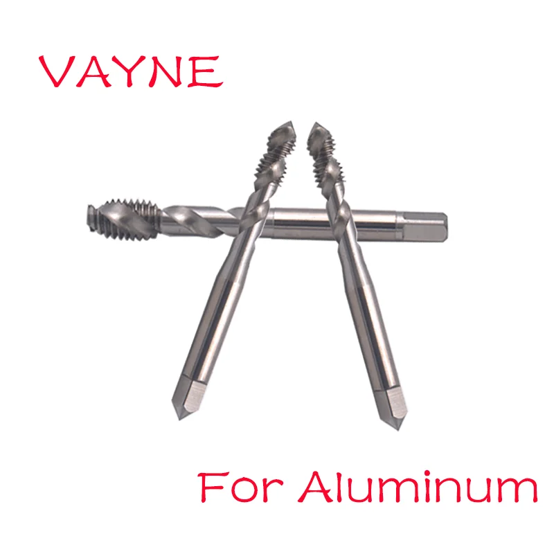 VAYNE HSSE metryczne spiralne karbowane z kranu M2 M2.5 M2.6 M3 M3.5 M4 M4.5 M5 M6 M7 M8 M10 M12 śruba maszynowa gwintowniki do aluminium