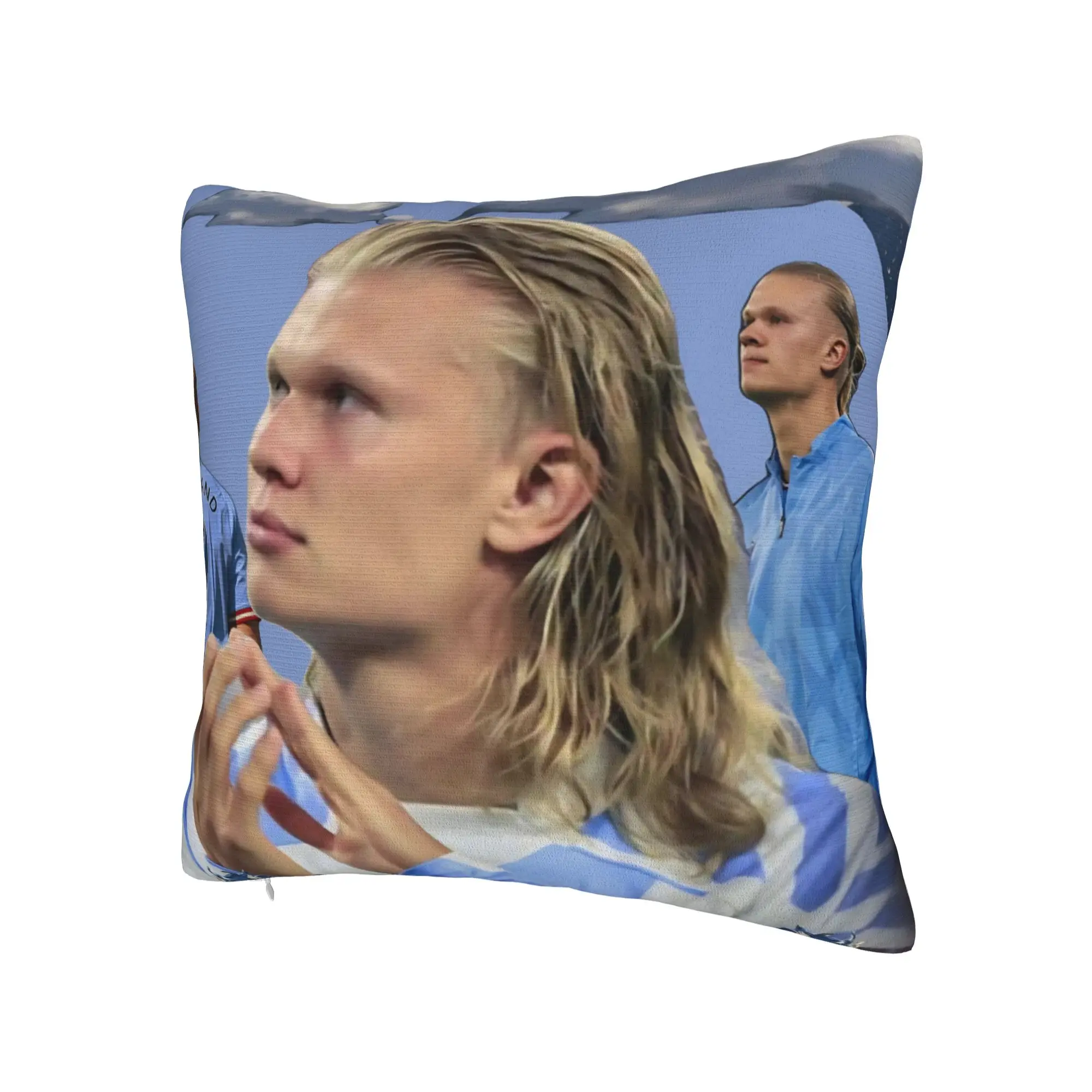 Haalands  Pillowcases Merchandise Printed Cushion Cover Decorations Football Pillow Case Cover Car Multi-Size