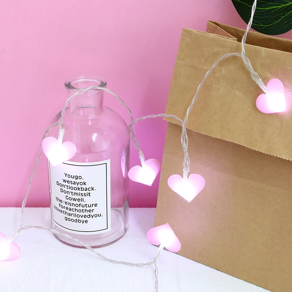 

Pink Heart Decoration for Bedroom Light Strips Patio String Lights Outdoor String Lights Festivals Energy Saving