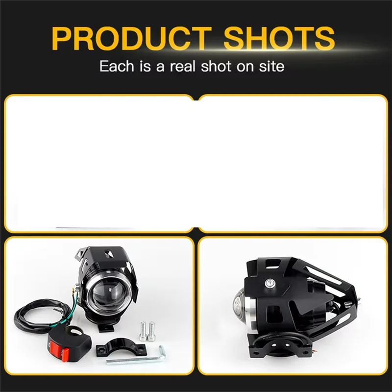 U5 Motorcycle Headlamp LED Spotlight Fog Light For HONDA XLV 600 650 700 TRANSALP, NX 650, FMX 650, XRV650, TRX 300EX