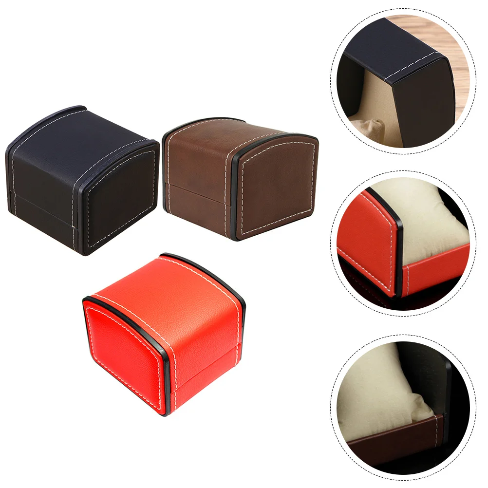 

3Pcs Premium Watch Gift Box Safe and Comfortable Material for Watch and Jewelry Storage Wristwatch Storage Box