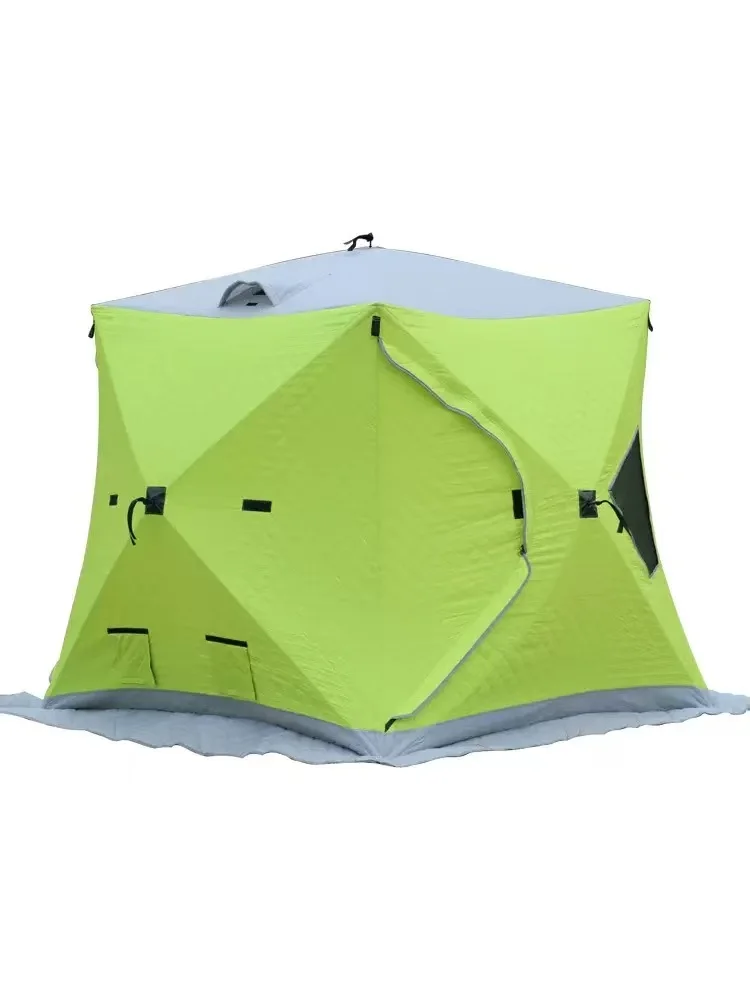 

Reliable Ice Fishing Shelter Windproof Snow-Resistant Thermal-Insulated Thickened Material Easy-Setup