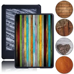 Back Cover for Kindle J9G29R 10th Generation 2019 Anti-drop Hard Tablet Case for Kindle Paperwhite 1/2/3/4 6th Gen Wood Pattern